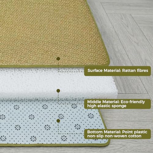 71'' x 71'' Large Japanese Tatami Mat, 0.47'' Thickness, Green