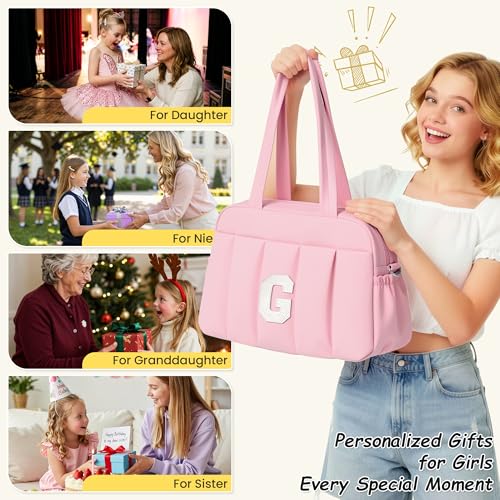 Dance Recital Gifts for Teen Girl-Personalized Girls Gym Bag - color: Purple, style: K