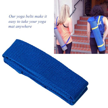 AKOAK Adjustable Yoga Mat Strap, Multi-purpose Strap, Durable Yoga Mat Carrying Strap (Excluding Yoga Mat), Pack of 1 - color: Dark Blue