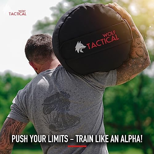 WOLF TACTICAL Sandbag Workout Bag Sand Bags for Weight Training Workout Sandbag Fitness Sand Bag - color: 150 LB (Red)