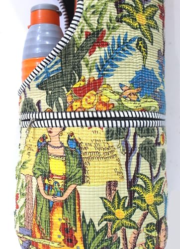 INDIAN CRAFT CASTLE Yoga Mat Bag | Tote Mat Bag | Sling Yoga Tote w/Large Side Pocket & Zipper Pocket | Yoga Mat Carrier Fits Most Size Mats - color: Multicolor