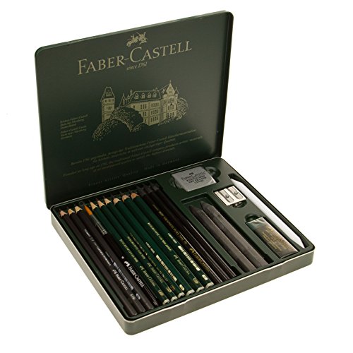 Faber-Castel 19 Piece Pitt Graphite Tin Set