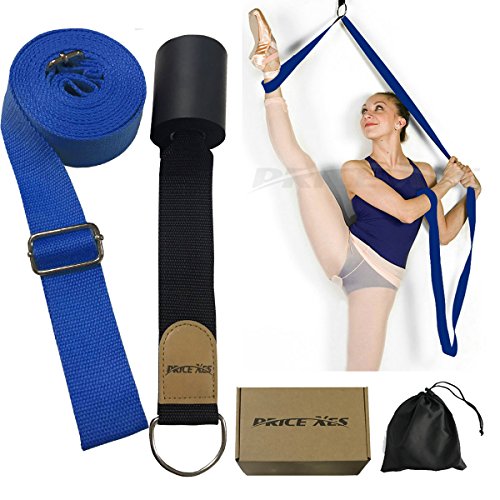 Leg Stretch Band - To Improve Leg Stretching - Easy Install on Door - Perfect Home Equipment For Ballet, Dance And Gymnastic Exercise Flexibility Stretching Strap Foot Stretcher Bands - color: blue