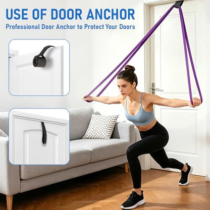 5-Level Resistance Bands for Working Out,5-125 LBS Pull Up Assistance Bands