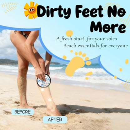Sand Remover for Beach Towels - Soft Quick Clean Mitt for Kids & Adults | Removes Sand in Seconds,Gentle on Skin,Reusable & Washable,Beach Vacation Essential,Perfect for Beach, Pool & Camping - color: Big Round Starfish a