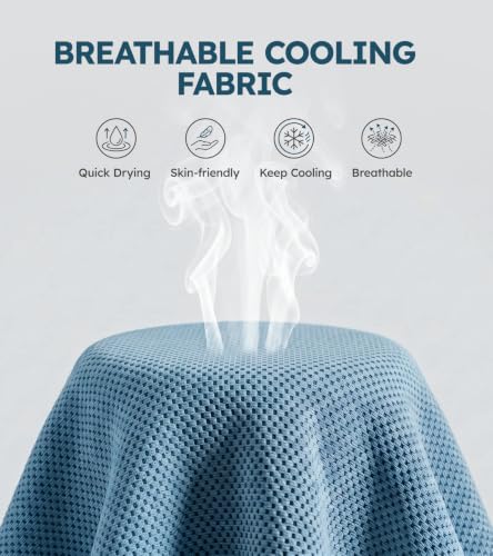 Instant Cooling Towel for Sports, Workout & Fitness – Soft Breathable Chilly Towel, ICY Cool Rag for Neck, Gym, Yoga, Golf, Running, Camping & Hiking – Quick Dry, Lightweight & Absorbent