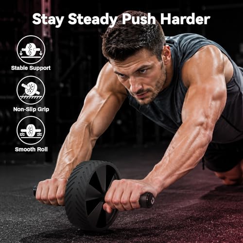 Vinsguir Ab Roller Wheel - Ab Workout Equipment for Abdominal & Core Strength Training, Home Gym Fitness Equipment for Men Women