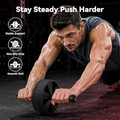 Vinsguir Ab Roller Wheel - Ab Workout Equipment for Abdominal & Core Strength Training, Home Gym Fitness Equipment for Men Women