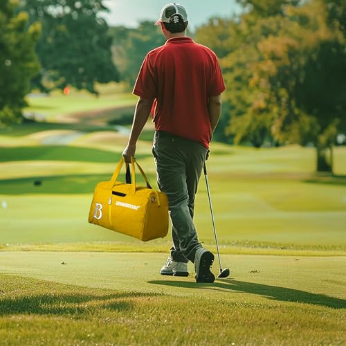 Golf Duffel Bag, Small Duffel Bag for Outdoors, Sports, Yoga, Gym, Swimming and Weekend Getaways, Travel Tote Bag for Waterproof Lightweight Carry-On Workout