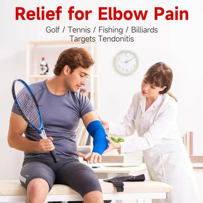 FitBeast Flex Therapy Bar, Tennis Elbow Therapy Bar - Ideal for Relieve Tendonitis Pain & Improve Grip Strength, Fitness Resistance Bar for Golfers Elbow & Tendinitis, Twist Bar for Physical Therapy - color: 4 Piece Set - Yellow Green Blue Red