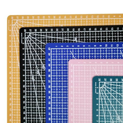 New A3 Double Side Craft Cutting Mat Cutting Board Sewing Pad Artist Carving Tools Handmade Crafts DIY Props (Yellow) - color: Yellow