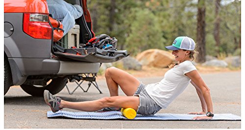 Pro-Tec Athletics Travel Foam Roller, High-Density Massage Tool for Flexibility, Myofascial Release, and Recovery