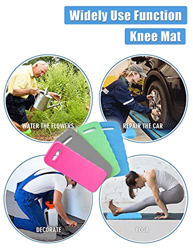 YWSHF 2 PCS Garden Kneeling Pad,Knee Mat Waterproof Foam Knee Pads for Gardening,Cleaning,Baby Bath,Yoga,Praying and Exercise 15.745'' x 7.09'' x 0.79'' Grey - color: Gray