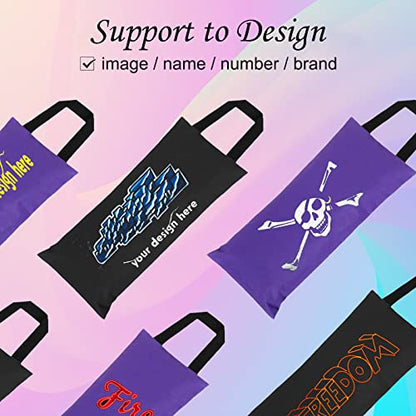 TOPTIE 2 Pack Yoga Sandbag Unfilled Weighted Bag for Fitness Yoga Bolster - color: Black