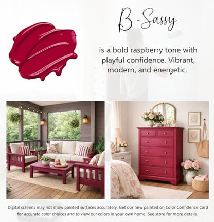 ALL-IN-ONE Paint by Heirloom Traditions, B-Sassy, Quart - color: B-Sassy, size: 32 Fl Oz (Pack of 1)