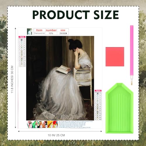 Yeaqee 4 Pcs Diamond Art Kits for Adults Gem Painting Kit DIY Jewel Diamond Art for Beginners Aesthetic Room Crafts Cute Painting Pictures 5d Craft Wall Decor for Home 10 x 11.8''(Vintage) - style: Vintage