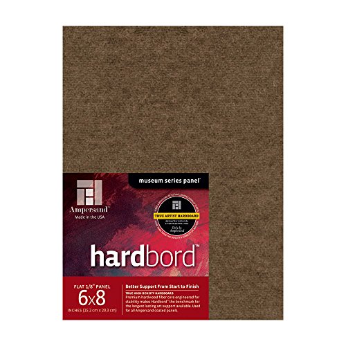 Ampersand Museum Series Hardbord for Painting and Mounting, 1/8 Inch Depth, 6X8 Inch, Pack of 3 (AMHB0608) - color: 1/8 Inch Depth, size: 6X8 Inch Pack of 3