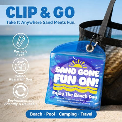 Sand Remover for Beach Towels - Soft Quick Clean Mitt for Kids & Adults | Removes Sand in Seconds,Gentle on Skin,Reusable & Washable,Beach Vacation Essential,Perfect for Beach, Pool & Camping - color: Starfish