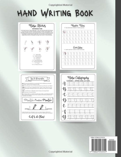 calligraphy Workbook set for beginners: Simple Guide to Hand Lettering and Modern Calligraphy for Adults and Kids , Alphabets with Pretty Letters , with Techniques, Tips, Practice Pages