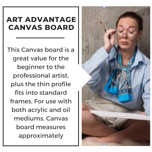 Art Advantage 11-Inch by 14-Inch Canvas Board, 3-Pack (1230-11) - size: 11-inch x 14-inch, 3 Pack