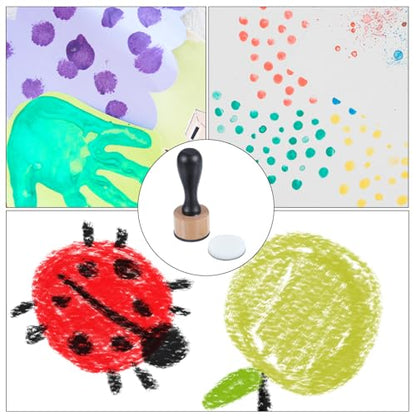 Oruola 46pcs Ink Blending Tool, 2 Ink Blending Brushes & 44 Replacement Refill Sponge Domed Foam Pads Art Supplies for Scrapbooking Painting Drawing Art Supplies Distressing Blending