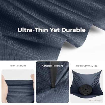 pack all Lightweight Travel Duffel Bag, 32L Foldable Weekender Bag | Ultralight, Packable, Water-Resistant, Tear-Resistant Nylon, YKK Zipper, Luggage Sleeve, For Travel, Camping, Gym, Navy - color: Navy, size: 32L