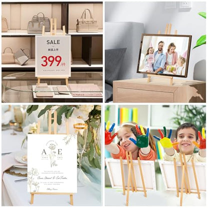 ESRICH 2PCS 17 Inch Tabletop Easels, Easel Stand for Painting | Tripod, Painting Party Easel, Kids Student Desktop Easel for Painting, Paint Easel for Canvas Paint - style: 2