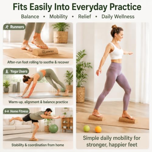 Foot & Ankle Strengthener Kit Cork 4-in-1 Balance Board with Accessories