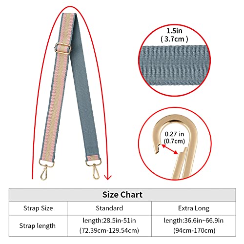 ZOOEASS Wide Shoulder Strap Adjustable Replacement Belt Crossbody Canvas Bag Handbag - color: Wide: 1.4"(3.5cm)color13, size: Wide: 1.4"(3.5cm)