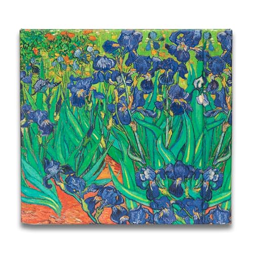 Watercolor Paper Pad — Magnetic Hardcover — 100% Cotton Watercolor Paper, Cold Press 200 GSM — 40 Acid-Free Sheets — Lay-Flat Watercolor Sketchbook — Art Supplies — KIROSKETCH (Irises, 8,5x7,7 in) - color: Irises, size: 8.5x7.7 inch (Square)