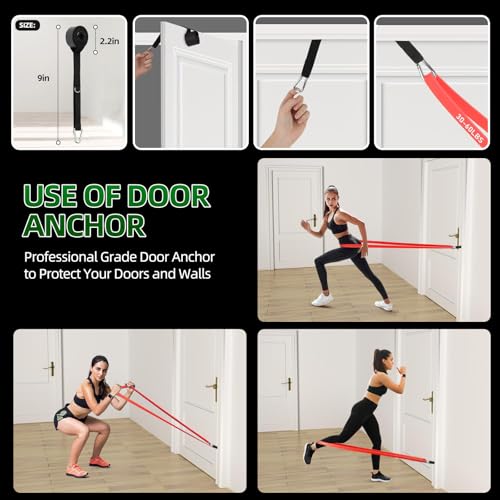 Resistance Bands for Working Out, 5-125LBS Pull Up Assist Bands Set - color: Green and Others