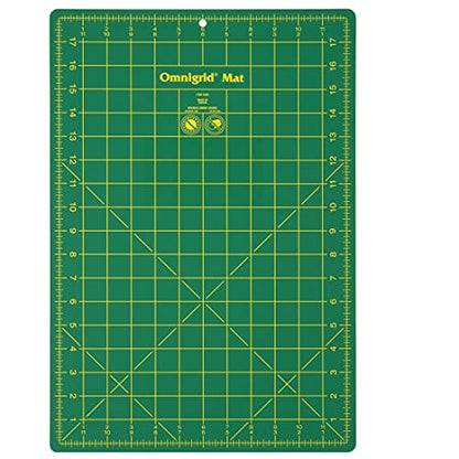 Omnigrid Self-Healing Cutting Mat - 12'' x 18'' Inch Precision Fabric Cutting Mat with Durable Surface for Quilting, Sewing & Crafts | Precision Fabric Cutting Mat with Durable Surface for Quilting, Sewing & Crafts - size: 18.8"L x 13.2"W