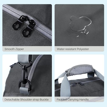 Pickleball Bag with Shoes Compartment & Wet Pocket for Men Women - color: Dark Grey