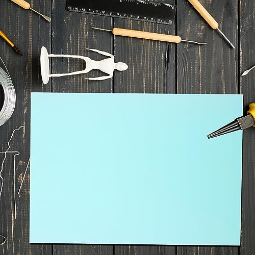 5 PCS 8.5"x11" Rubber Carving Blocks, A4 Large Linoleum Blocks for Printmaking, Engraving Crafts - color: Blue