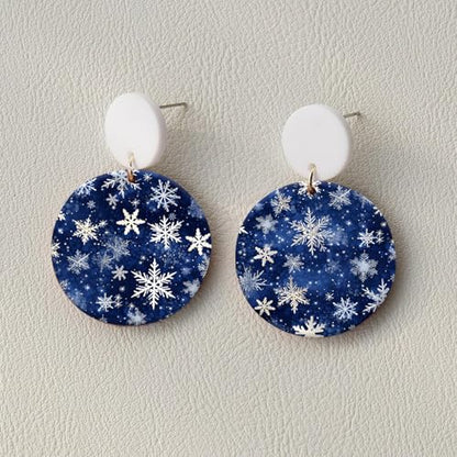 10 Pcs Christmas Polymer Clay Transfer Paper, Xmas Snowflake Santa Clause 2 Design Water Soluble Transfer Sheets for Polymer Clay Earrings Jewelry Making DIY Projects 5.82X3.93 inch