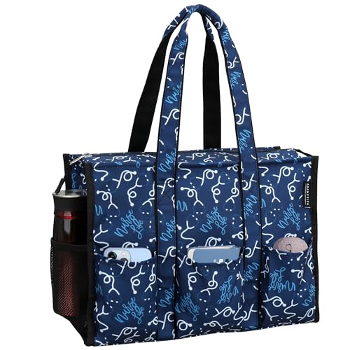 HoogaLife Nurse Bag for Work with Multiple Pockets, Waterproof Tote Organizer for Medical Supplies - color: Steth, size: Large