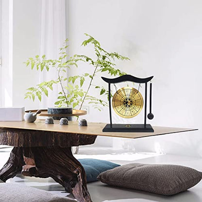 Hooshing Brass Gong Desktop Zen Art Feng Shui Decor, Gossipy Zodiac Signs - style: Chinese Zodiac
