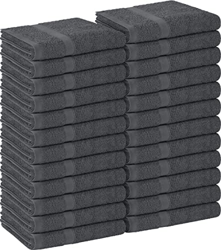 Utopia Towels Salon Towels, Pack of 24, 16x27 in, 100% Cotton, Grey - color: Grey, size: 24 Pack