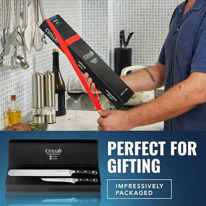 Cutluxe Carving Knife Set, Brisket Slicing & Boning Knife for Meat & BBQ | Razor Sharp German Steel, Full Tang Ergonomic Handle – Grilling Gift for Men, Artisan Series - size: 2 Pcs BBQ Set