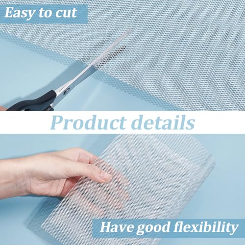 GORGECRAFT 3m*30cm Aluminum Sculpting Wire Weave Mesh Roll Metal Heavy Duty Armature Sculpture - Hole 3x4mm - Small Mesh Screen Sculptural Woven for DIY Art Craft Clay Jewelry Making Home Decor - size: 3m*30cm; Hole: 3x4mm