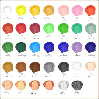 Artecho Black Acrylic Paint, Pearl Black (120ml / 4.05oz) Tubes, Art Craft Paints for Canvas, Rock, Stone, Wood, Fabric, Art Supplies | Semi Glossy Finish, High Pigment Rich Color Craft Paint for Canvas, Rocks, Wood, Fabric, Ceramic, Non-Toxic - color: Pe