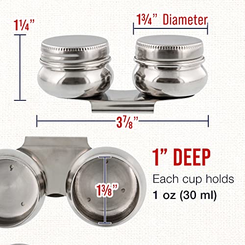 US Art Supply Large Mouth Double Dipper Pallete Cup