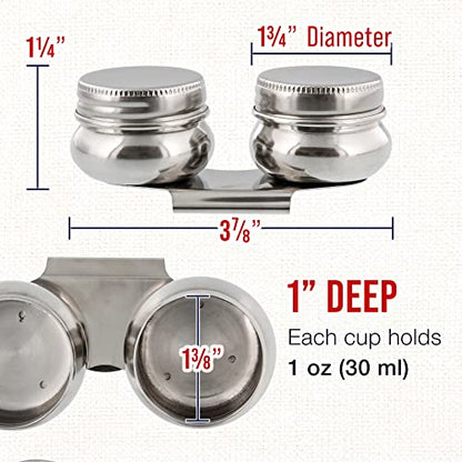 US Art Supply Large Mouth Double Dipper Pallete Cup