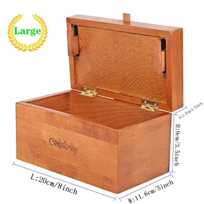 Mystery Box - Onietoiy Wooden Puzzle Box, Prank Puzzles for Adults & Kids