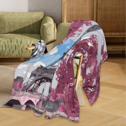 Paris Tower Blanket, Paris Tower Soft Lightweight Throw Blanket for Sofa Couch Bed Room 50x60 inch - color: Paris Tower