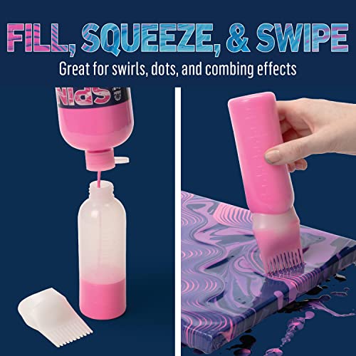 FolkArt Drizzle Combing Squeeze Bottle Set, Durable Tools for DIY Paint Pouring Arts and Crafts Projects, 50825 - style: Combing Squeeze Bottle Set