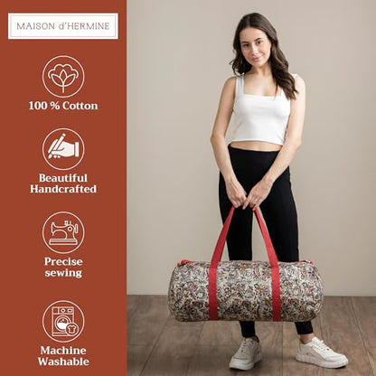 Maison d' Hermine Yoga Mat Duffle Bag Gym Tote Yoga Mat Carry Bag - color: Jaipur, style: Yoga Mat Gym Bag