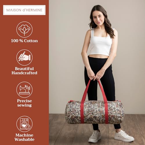 Maison d' Hermine Yoga Mat Duffle Bag Gym Tote Yoga Mat Carry Bag - color: Jaipur, style: Yoga Mat Gym Bag