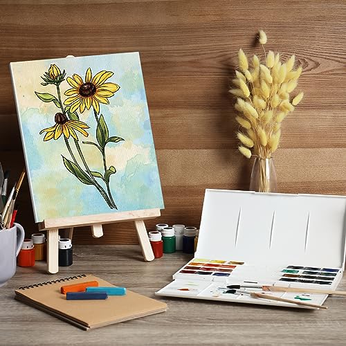 COCHIE 8 Pack 8x10 Inches Flowers Theme Pre Drawn Canvas to Paint, Pre-Printed Canvas for Ladies Sip and Paint Party Favor, Pre Sketched Canvases for Painting for Adults