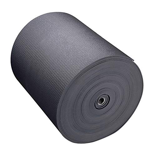 Explore 4mm Yoga Mat Roll, 100ft x 24in | Cut up to 17 Regular Yoga Mats, Non-Slip Gym Mat for Home Workout, Fitness, Floor Stretching, Anti-Tear - color: Charcoal
